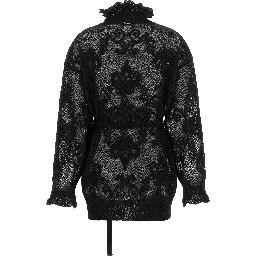 Black Polyamide Cardigan