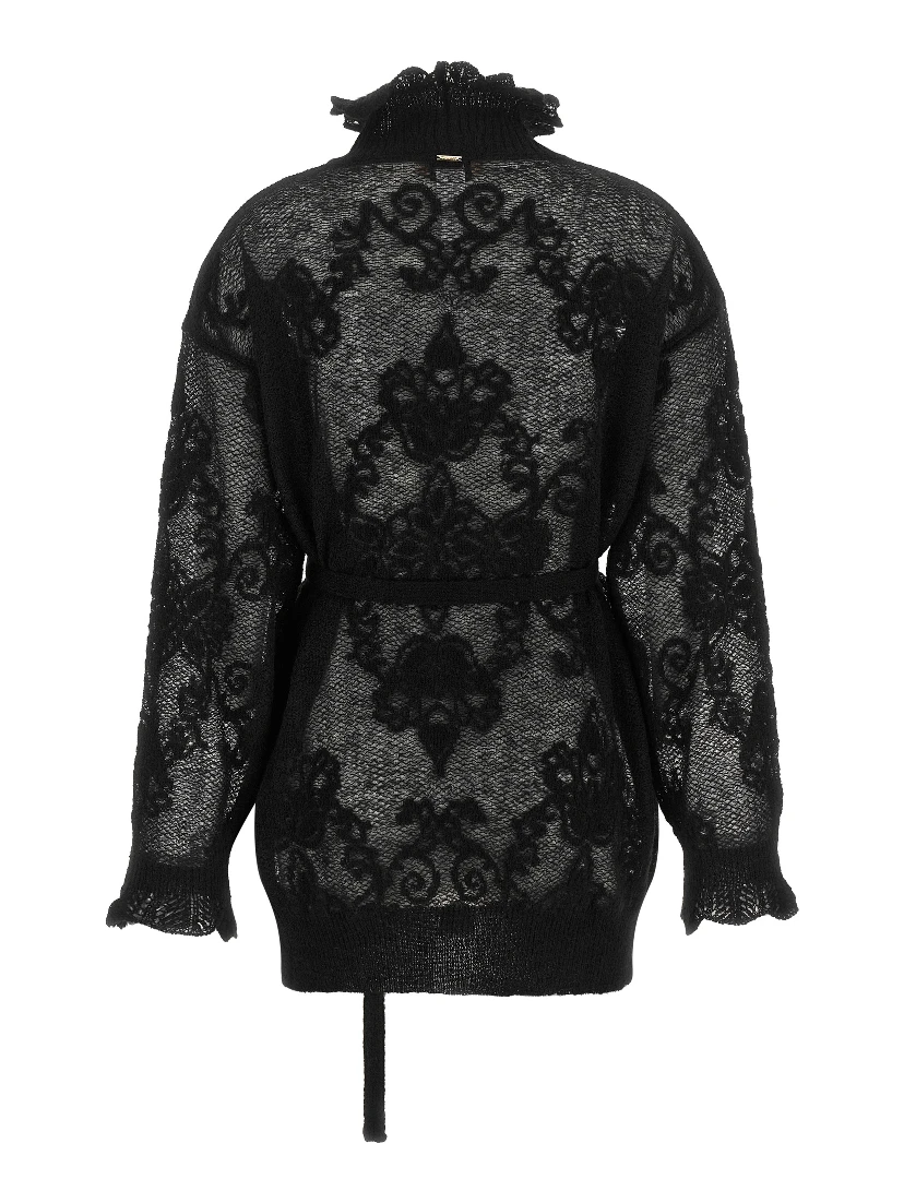 Black Polyamide Cardigan