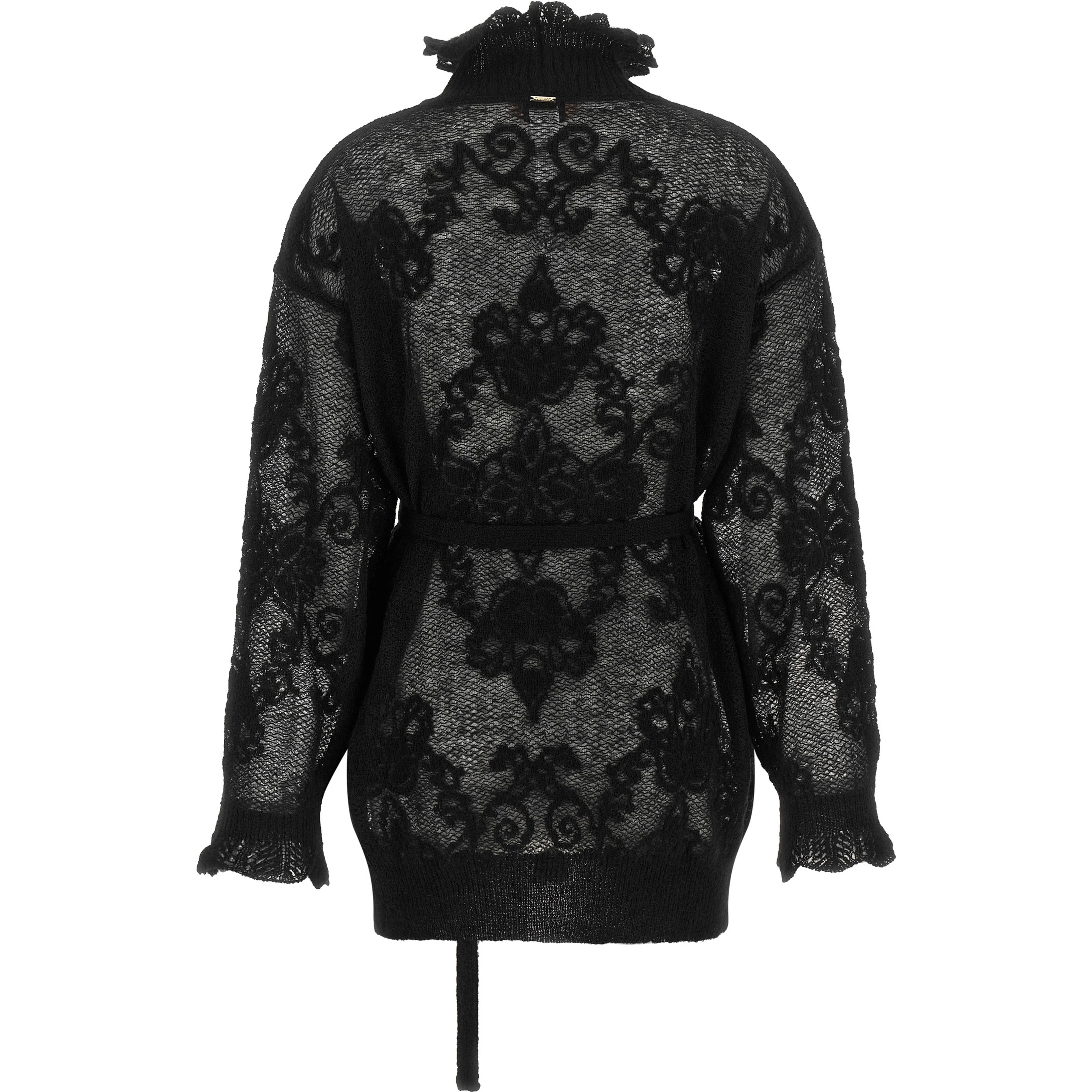 Black Polyamide Cardigan