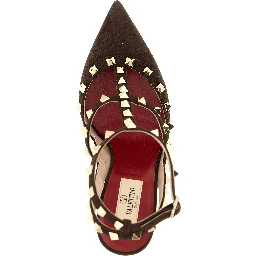 Brown Calfskin High Heel Pumps