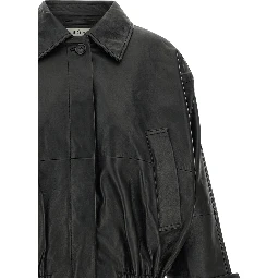 Black Lamb Leather Leather Jacket