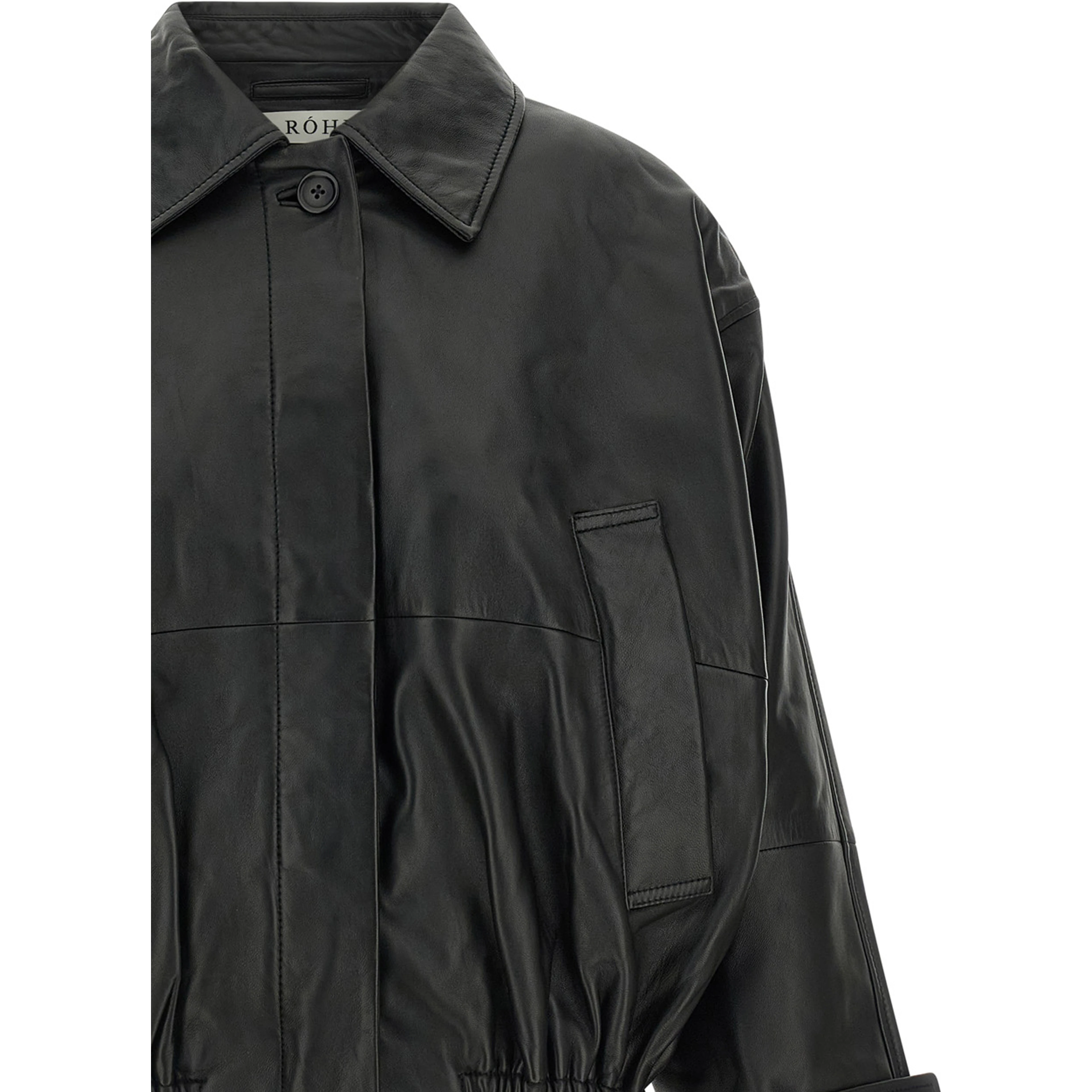 Black Lamb Leather Leather Jacket