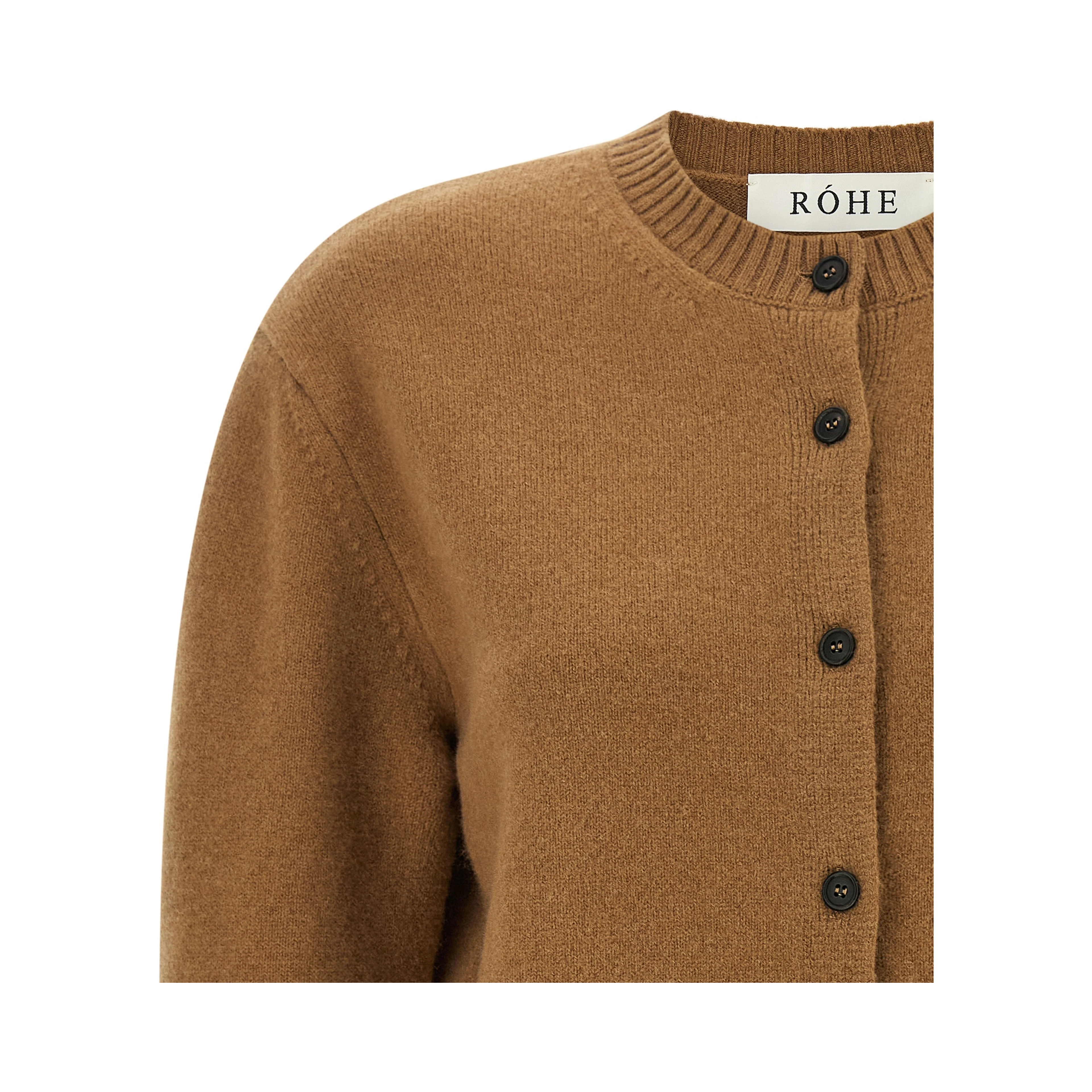 Brown Wool Cardigan
