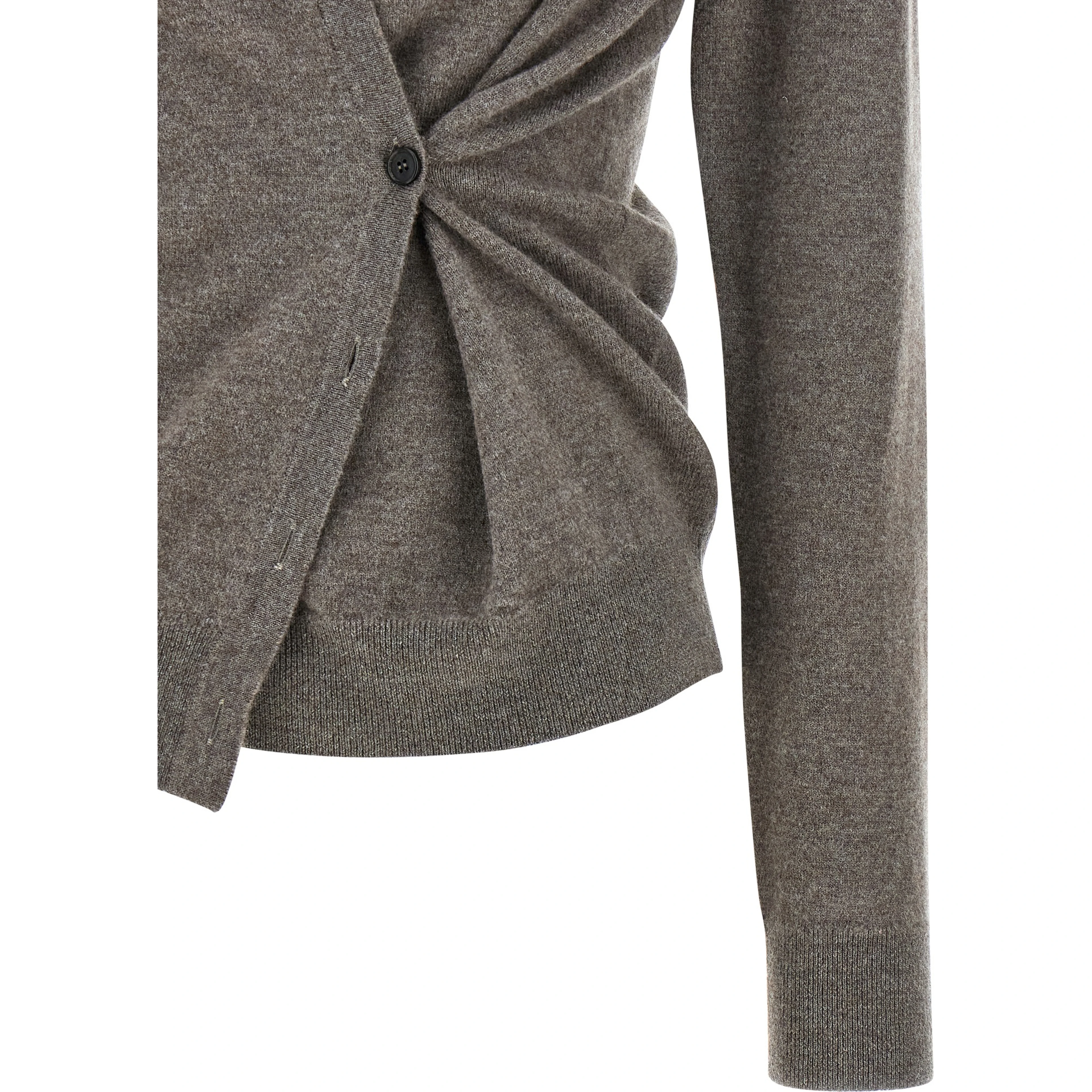 Brown Wool Cardigan