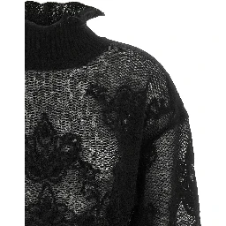 Black Polyamide Cardigan