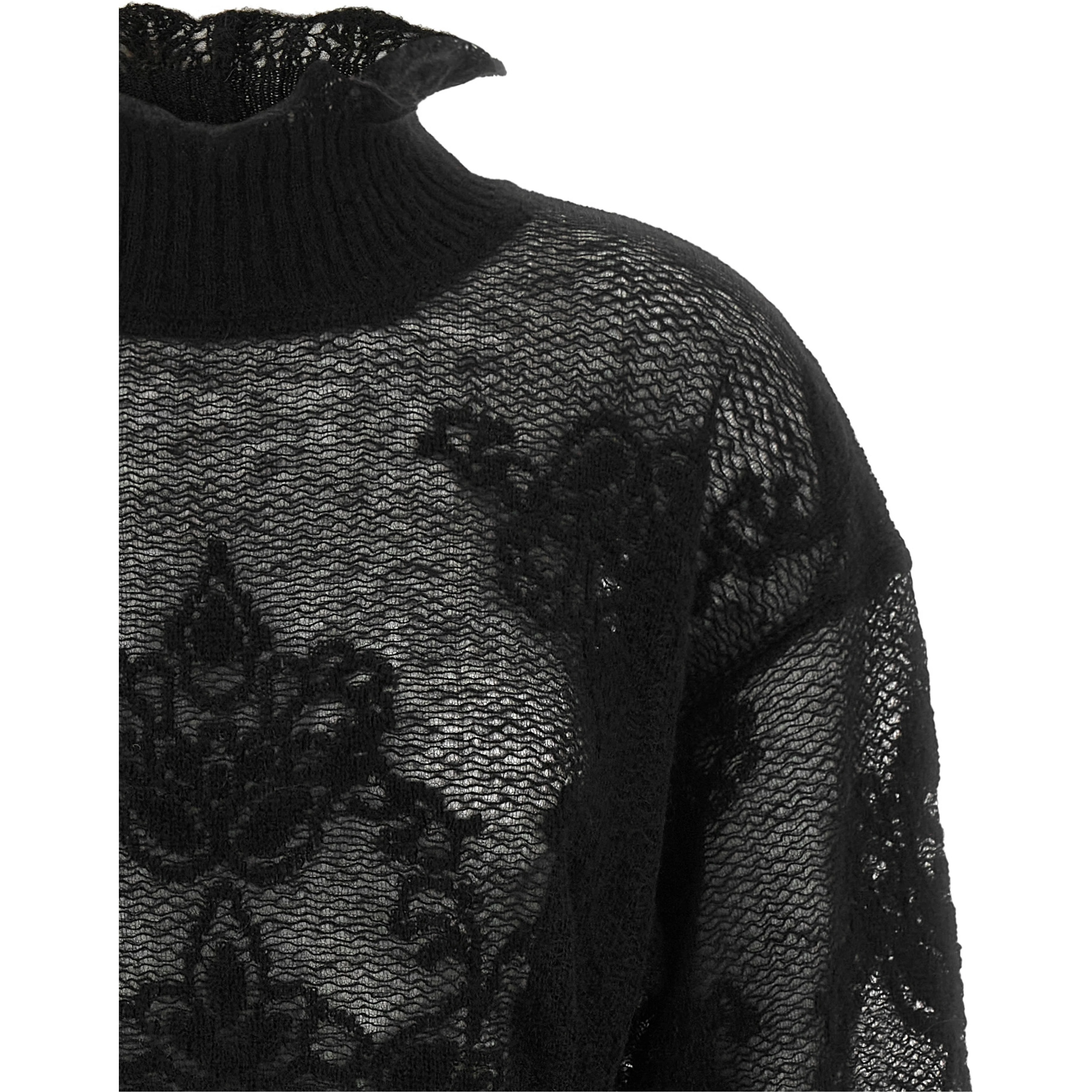 Black Polyamide Cardigan