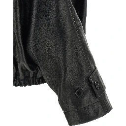 Black Lamb Leather Leather Jacket