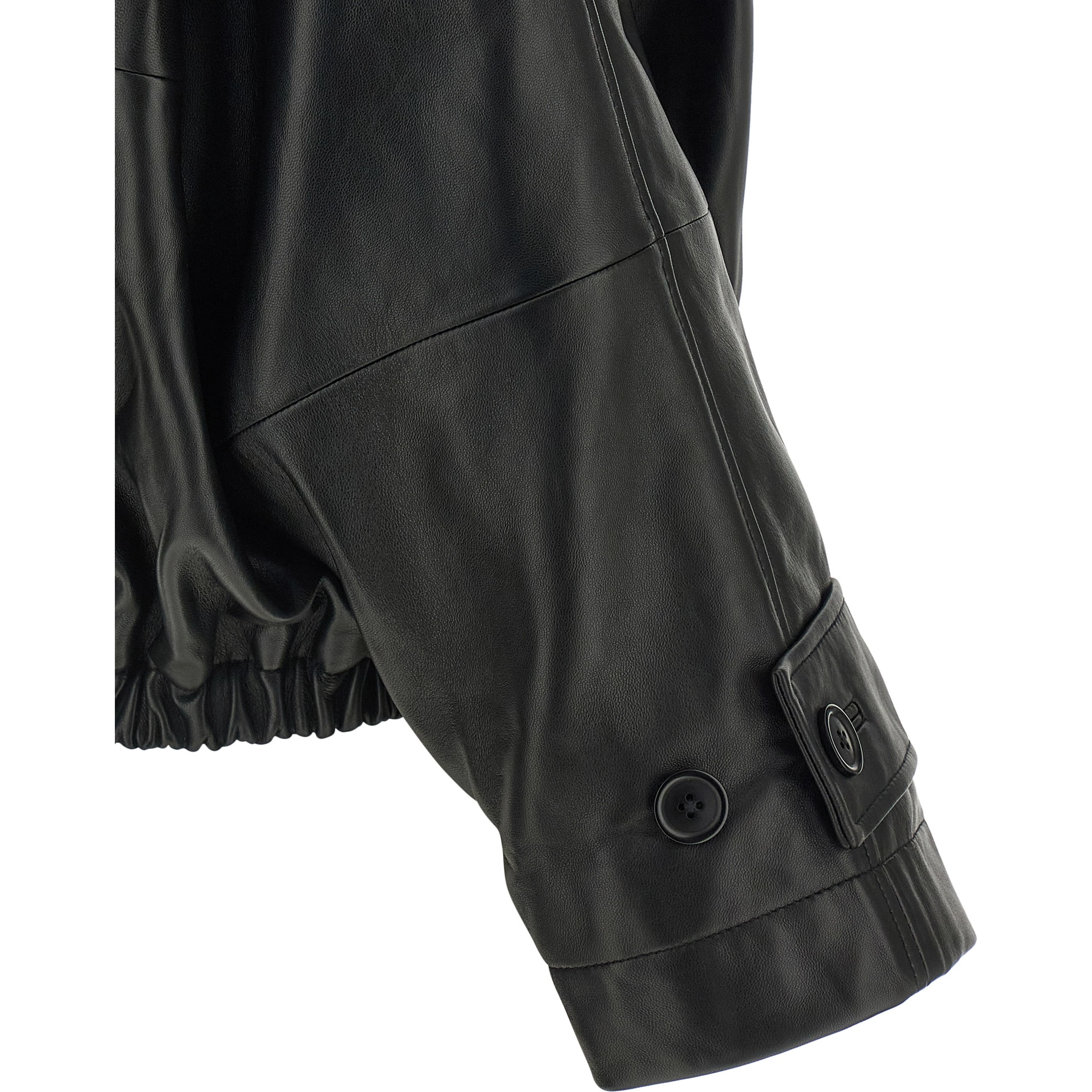 Black Lamb Leather Leather Jacket