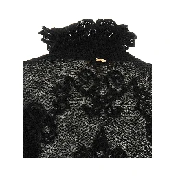 Black Polyamide Cardigan