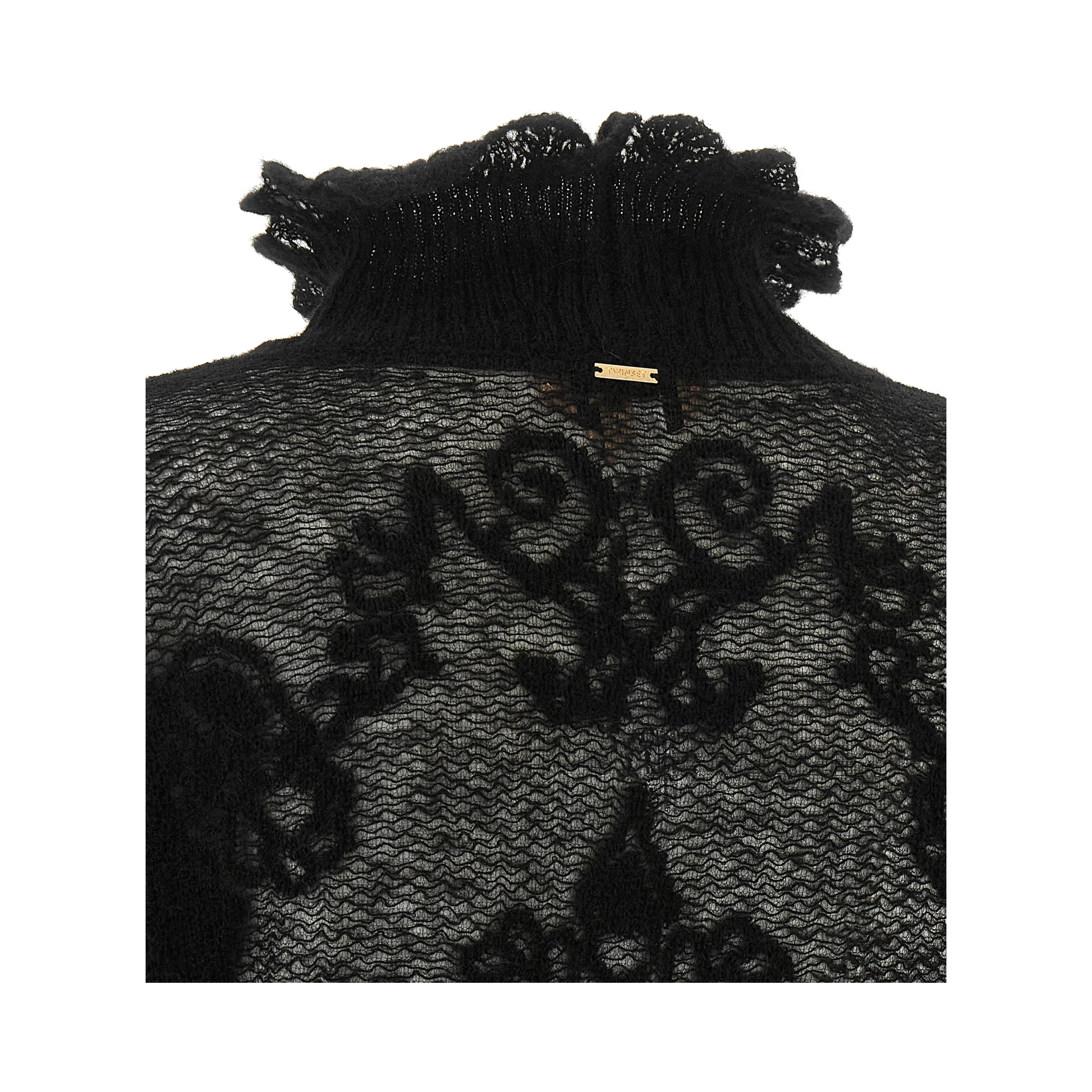 Black Polyamide Cardigan