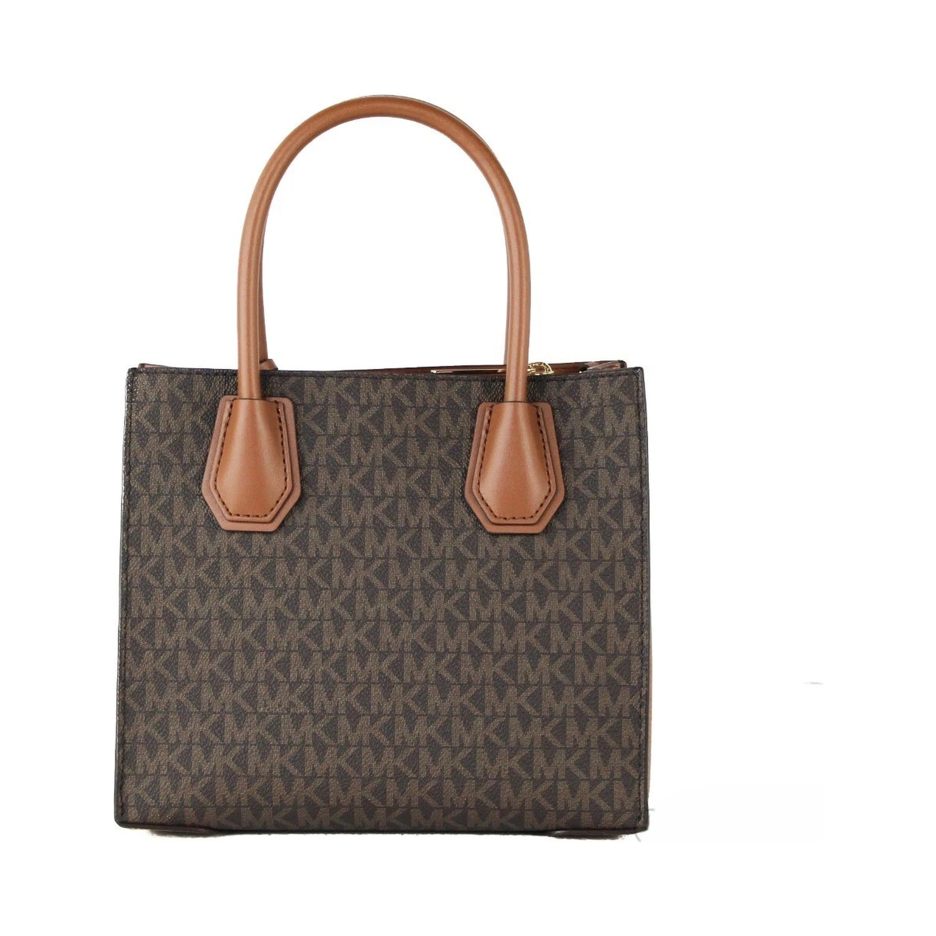 MICHAEL KORS Mercer 35S1GM9M2B Medium Logo And Leather Accordion Crossbody Bag In Brown