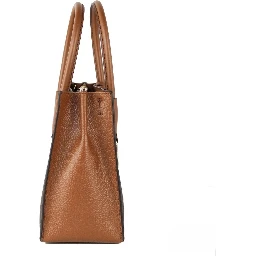 MICHAEL KORS Mercer 35S1GM9M2B Medium Logo And Leather Accordion Crossbody Bag In Brown