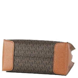MICHAEL KORS Mercer 35S1GM9M2B Medium Logo And Leather Accordion Crossbody Bag In Brown