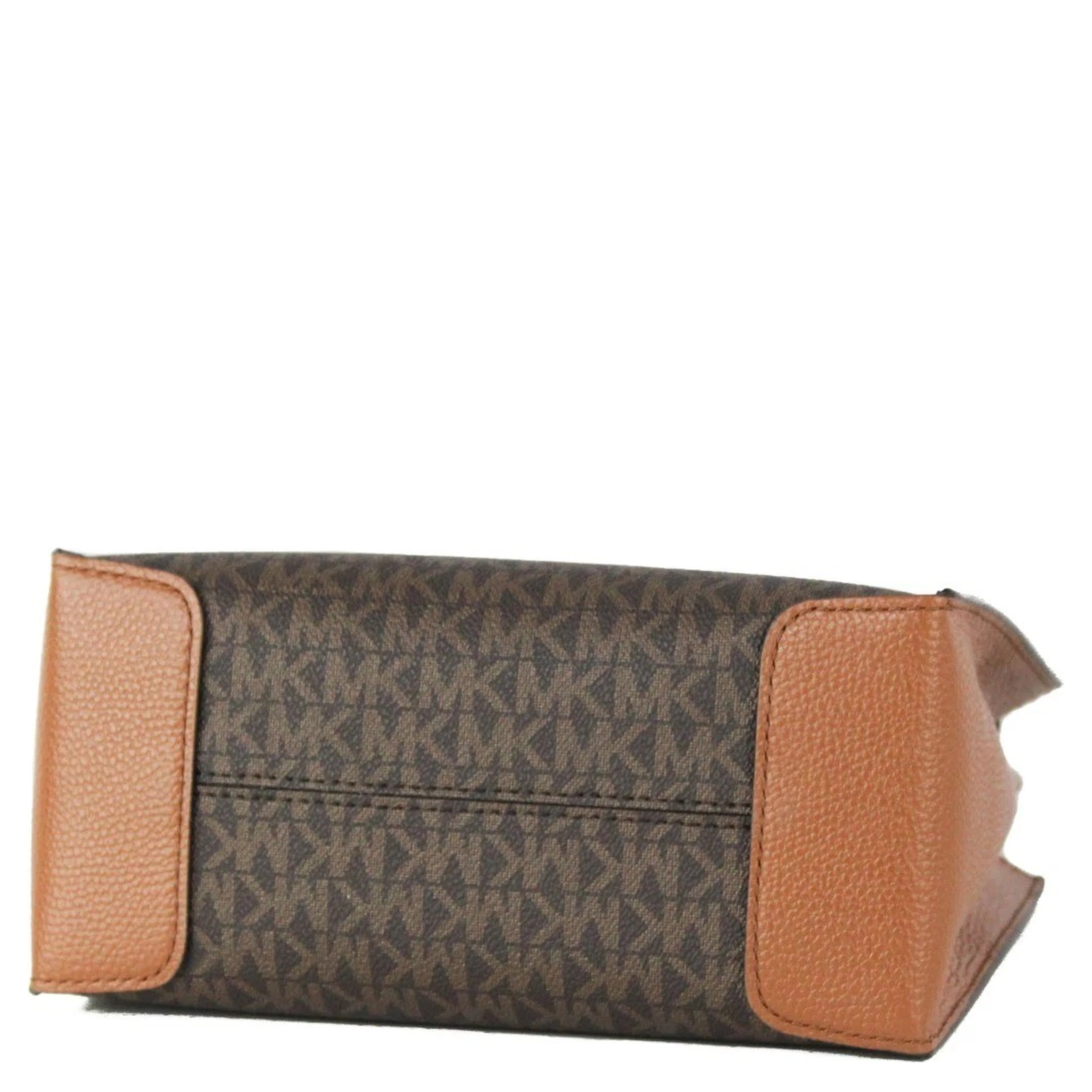 MICHAEL KORS Mercer 35S1GM9M2B Medium Logo And Leather Accordion Crossbody Bag In Brown