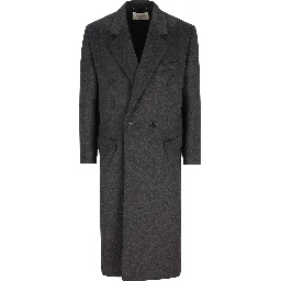 Saint Laurent  Coats Grey