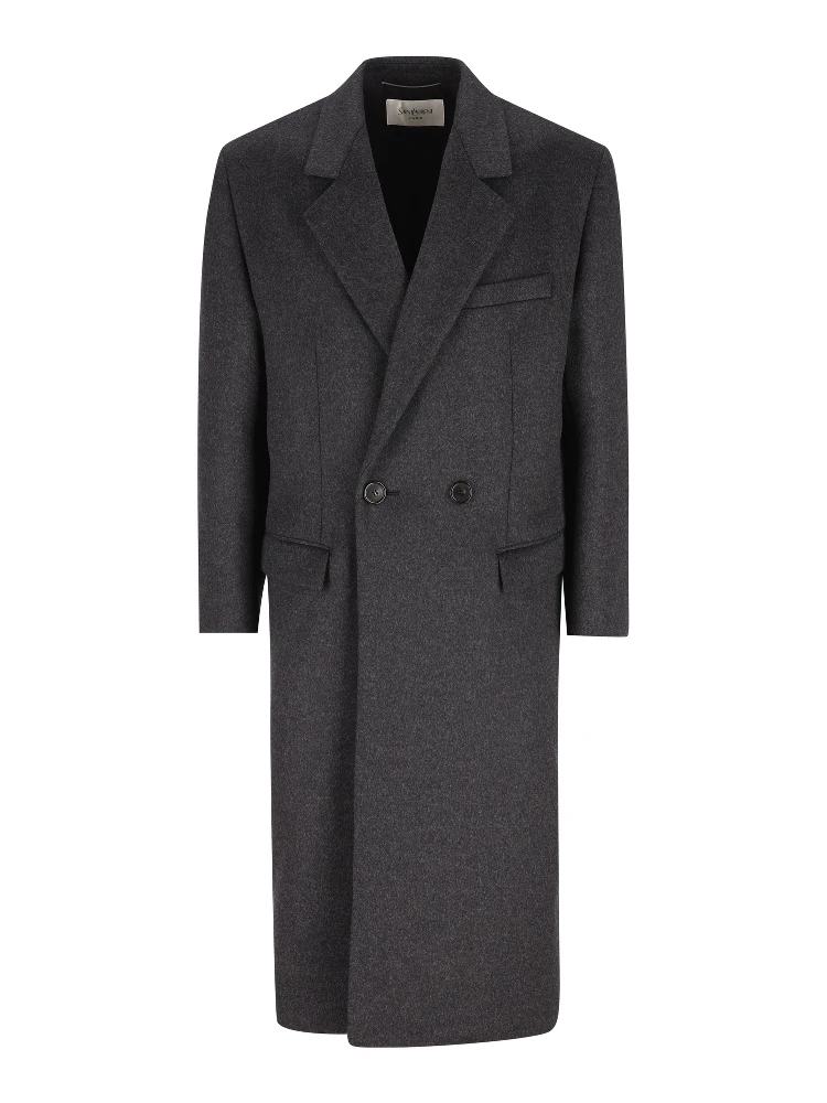 Saint Laurent  Coats Grey