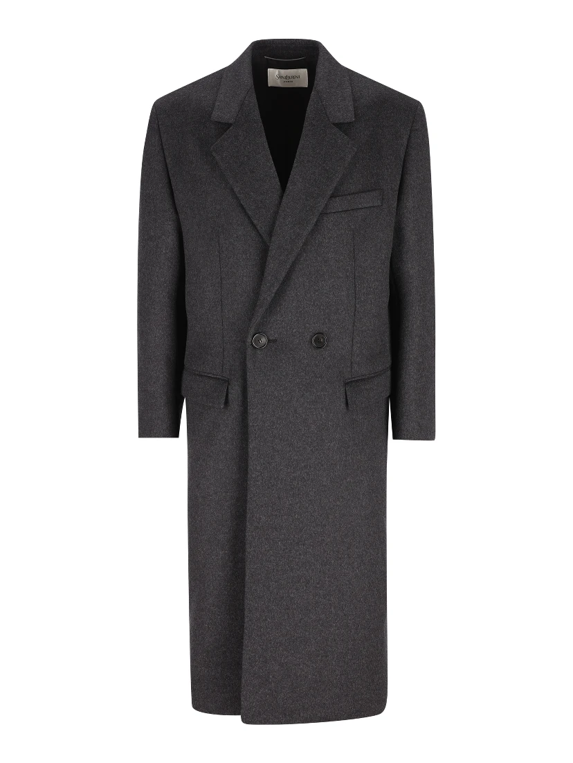 Saint Laurent  Coats Grey