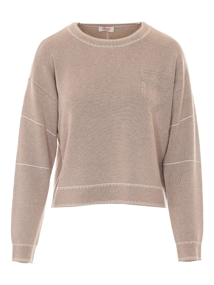 Liu Jo Sweaters Beige