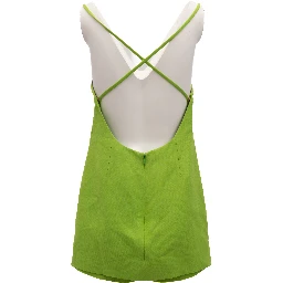 Neon Green Open Back Dress