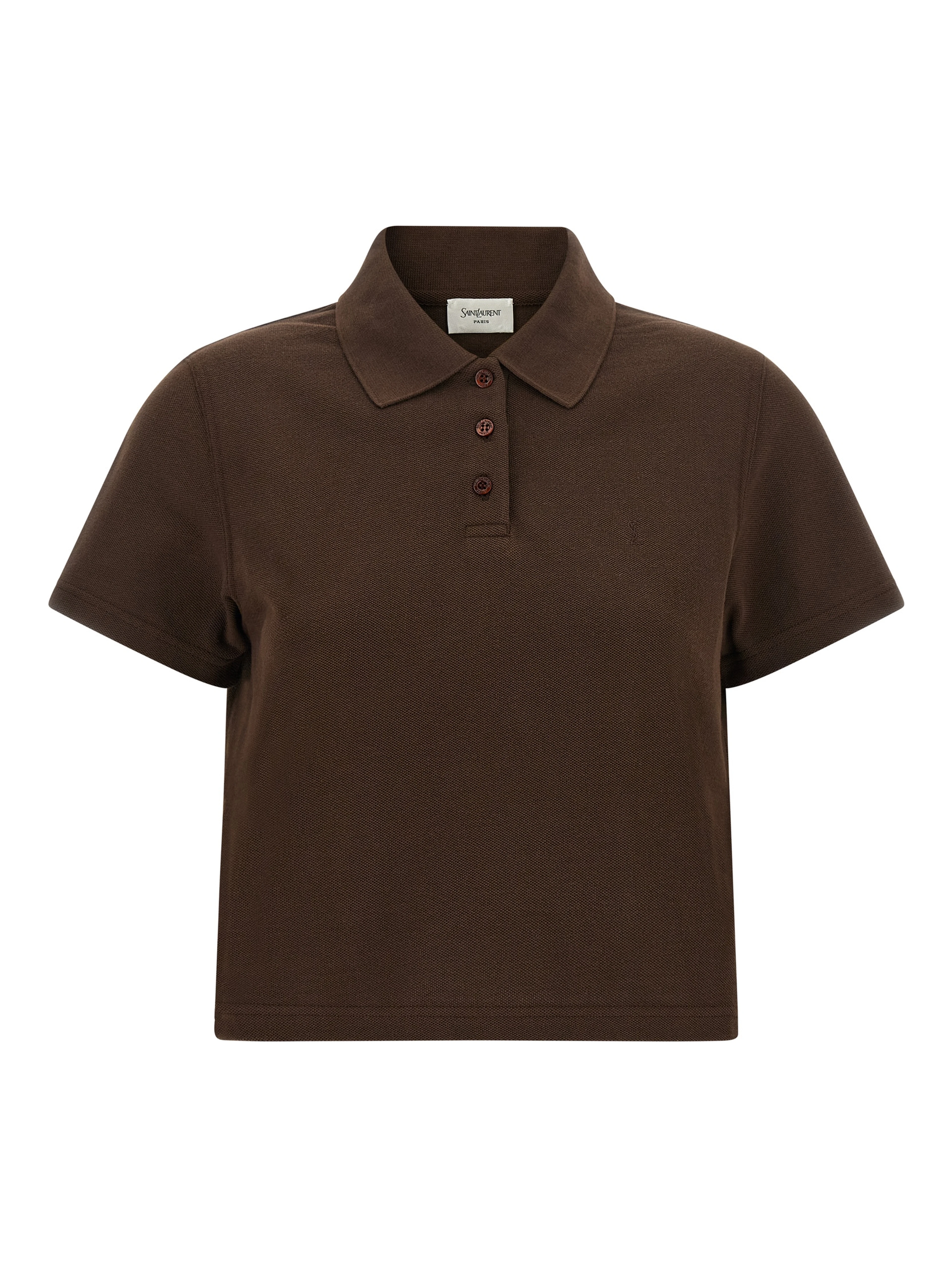 Brown Cotton Polo Shirt