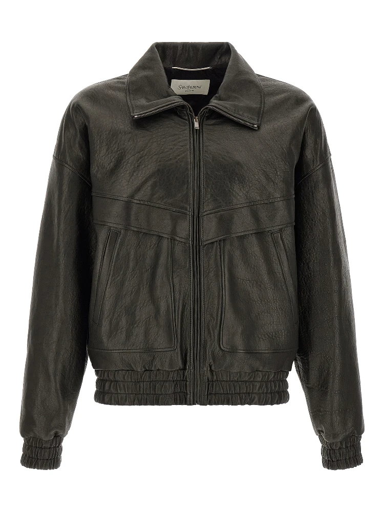 Black Lamb Leather Leather Jacket