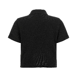 Black Cotton Polo Shirt