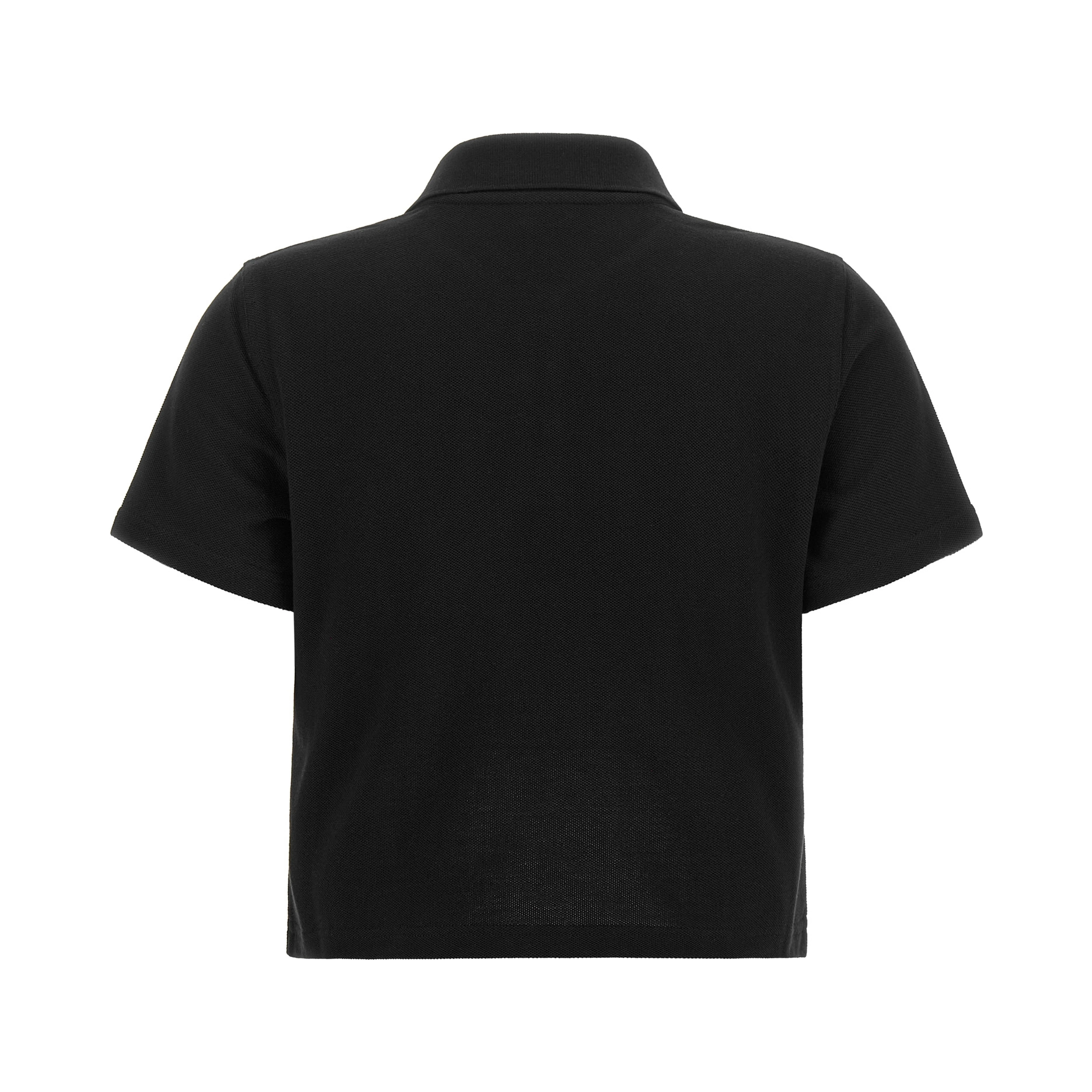 Black Cotton Polo Shirt