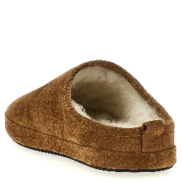 Brown Calfskin Mules
