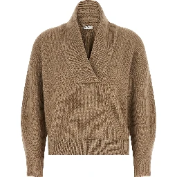 Beige Cashmere Cardigan