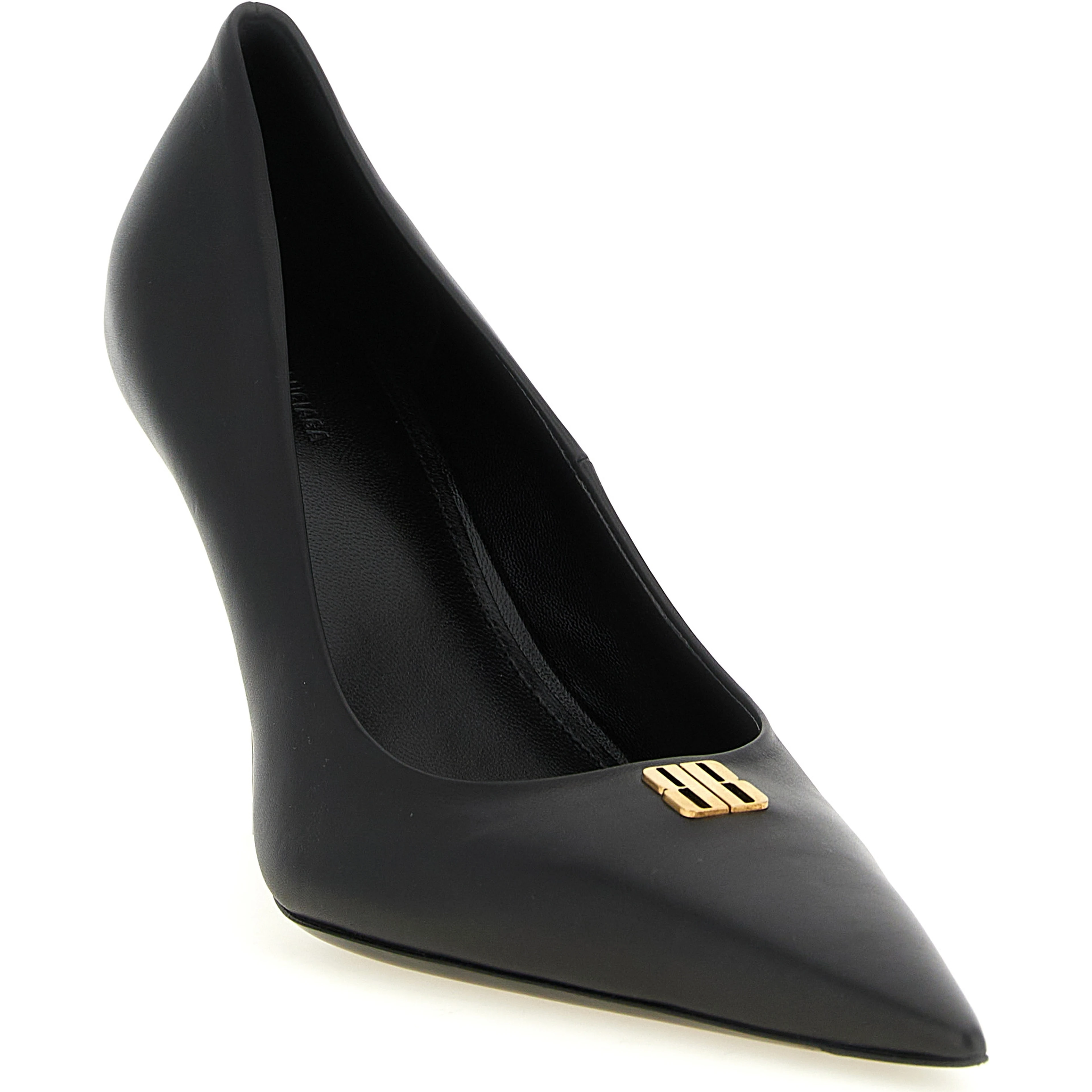 Black Calfskin High Heel Pumps