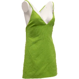 Neon Green Open Back Dress