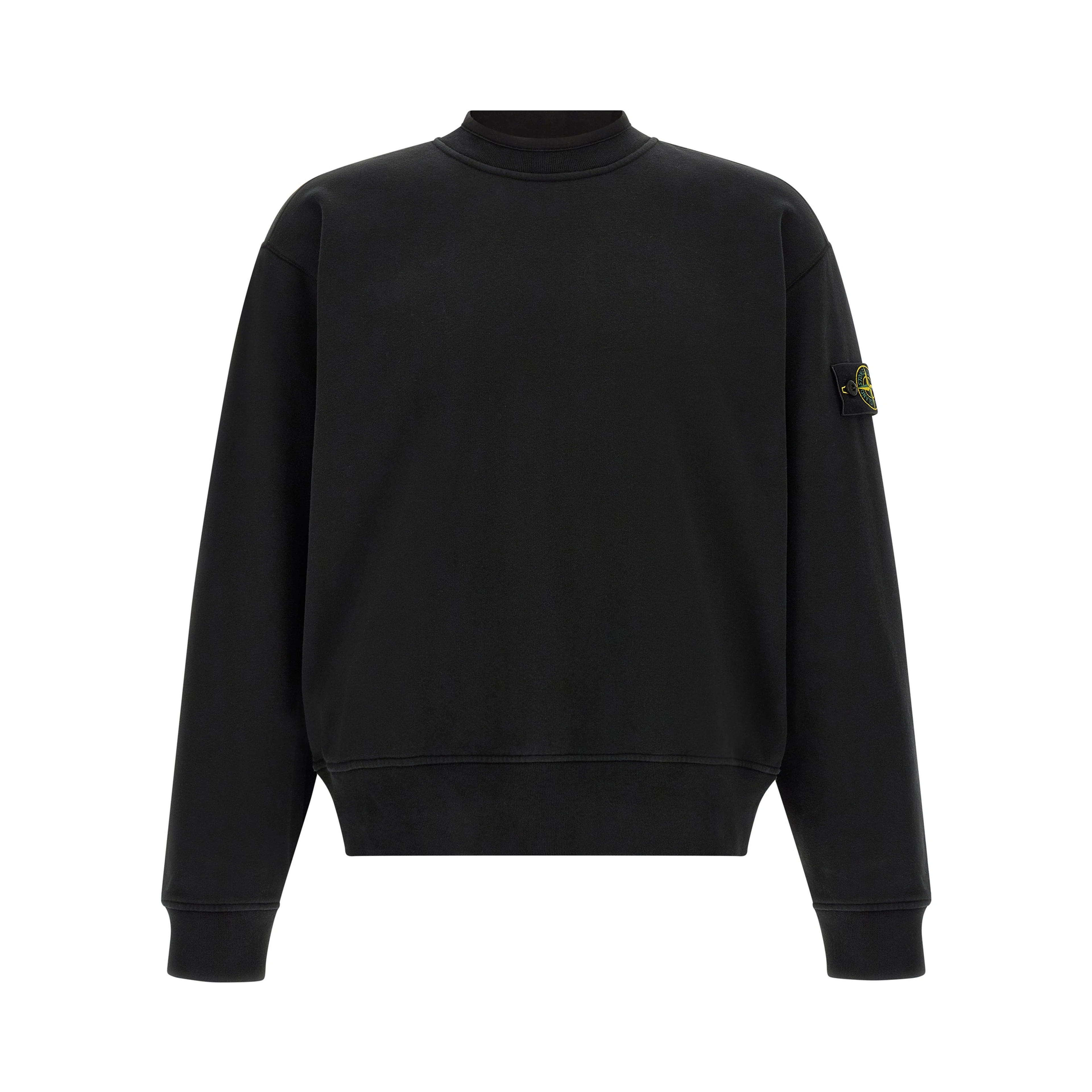 Black Cotton Sweatshirt