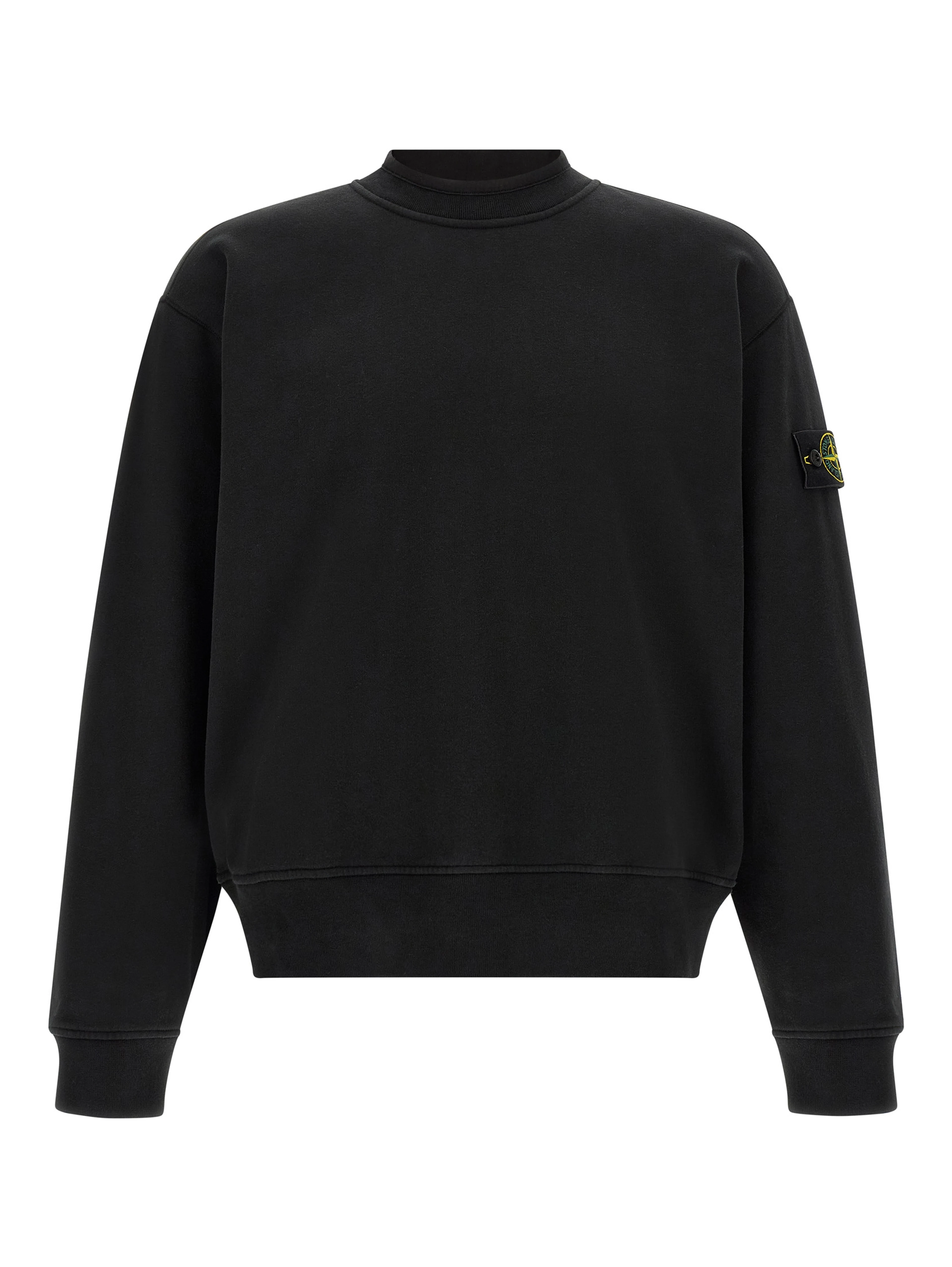 Black Cotton Sweatshirt