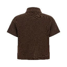 Brown Cotton Polo Shirt