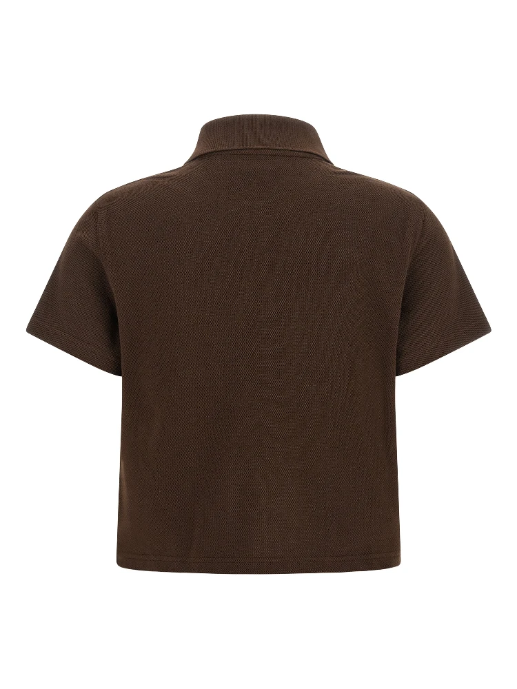 Brown Cotton Polo Shirt alternative