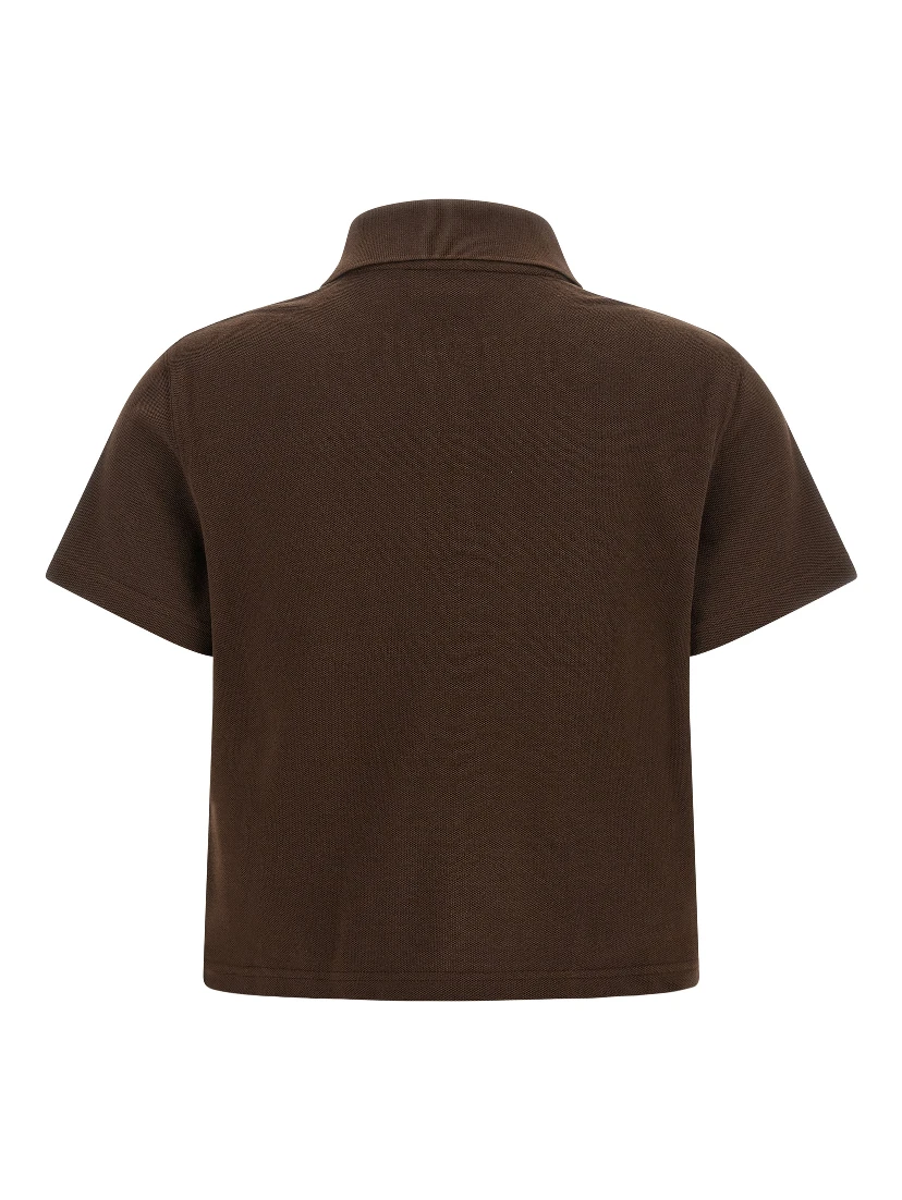Brown Cotton Polo Shirt