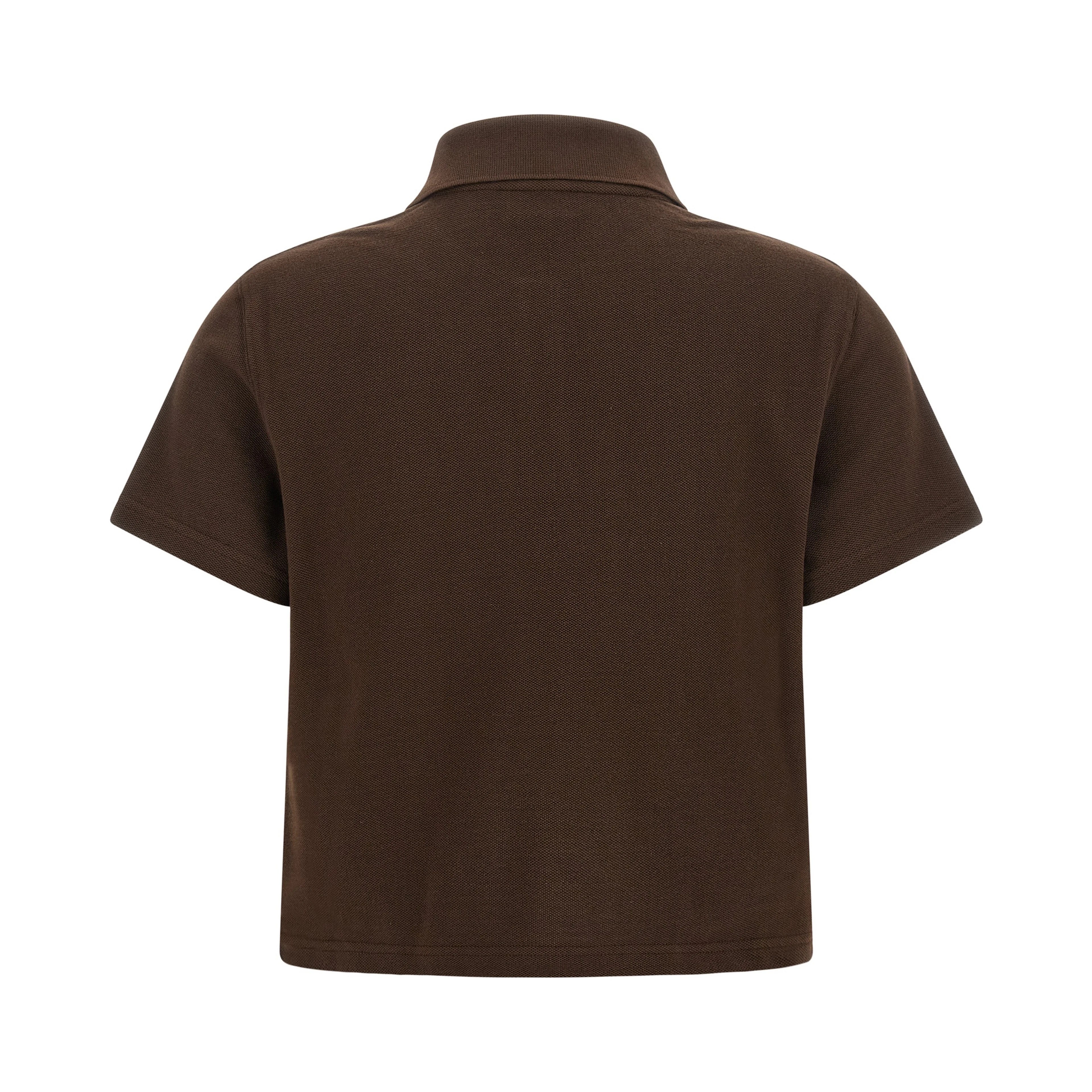 Brown Cotton Polo Shirt