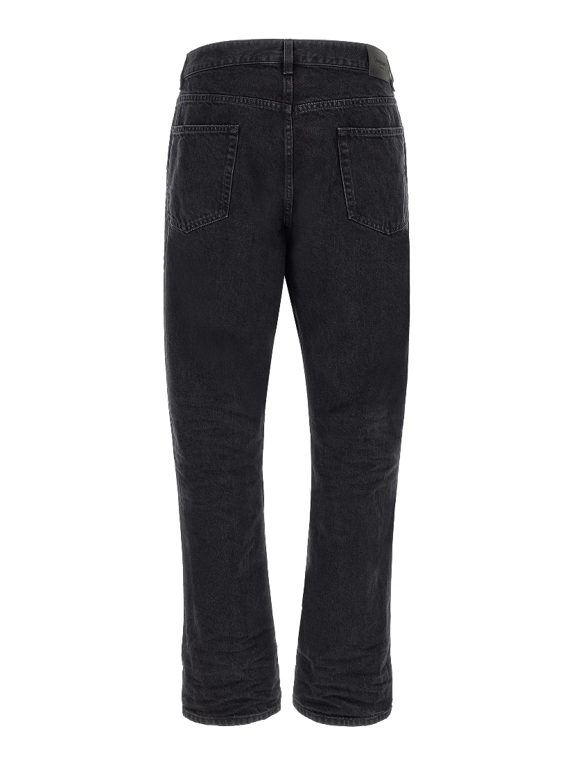 Black Cotton Relaxed Fit Jeans