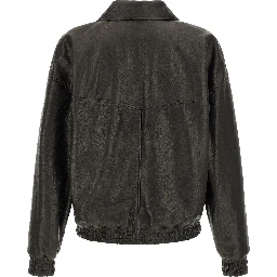 Black Lamb Leather Leather Jacket