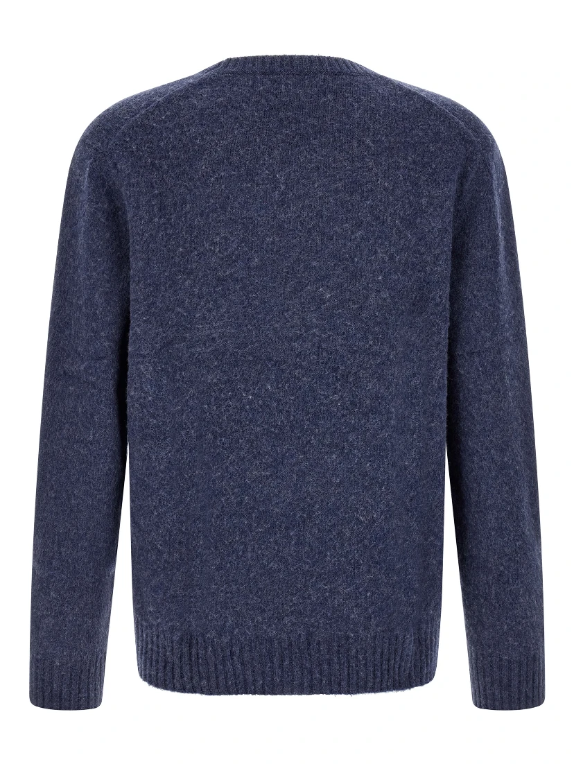 Blue Wool Cardigan