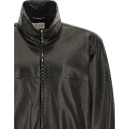 Black Lamb Leather Leather Jacket