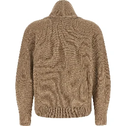 Beige Cashmere Cardigan