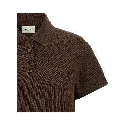Brown Cotton Polo Shirt