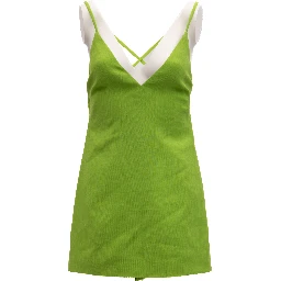 Neon Green Open Back Dress