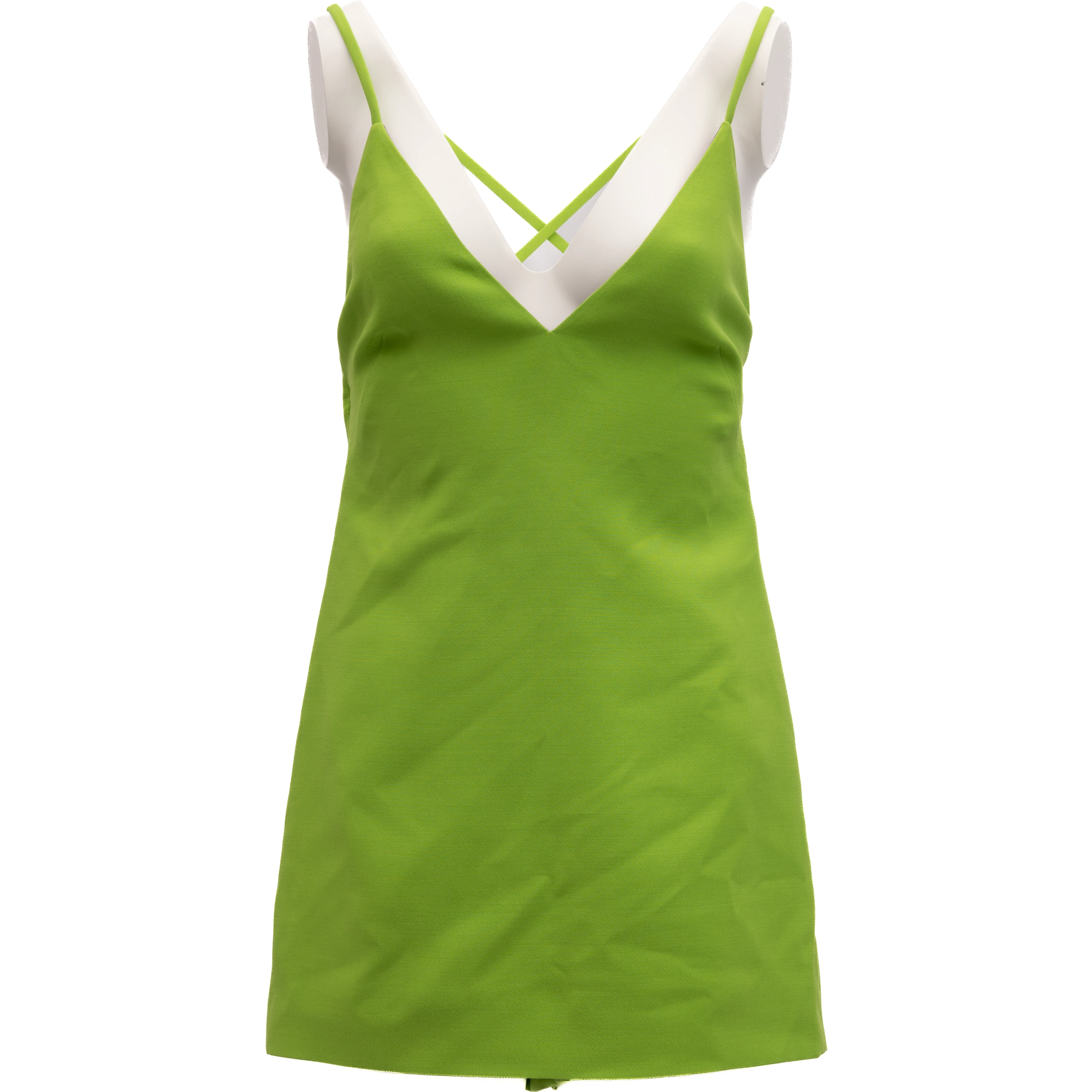 Neon Green Open Back Dress