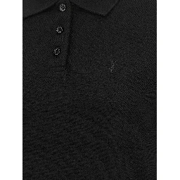 Black Cotton Polo Shirt