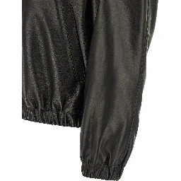 Black Lamb Leather Leather Jacket