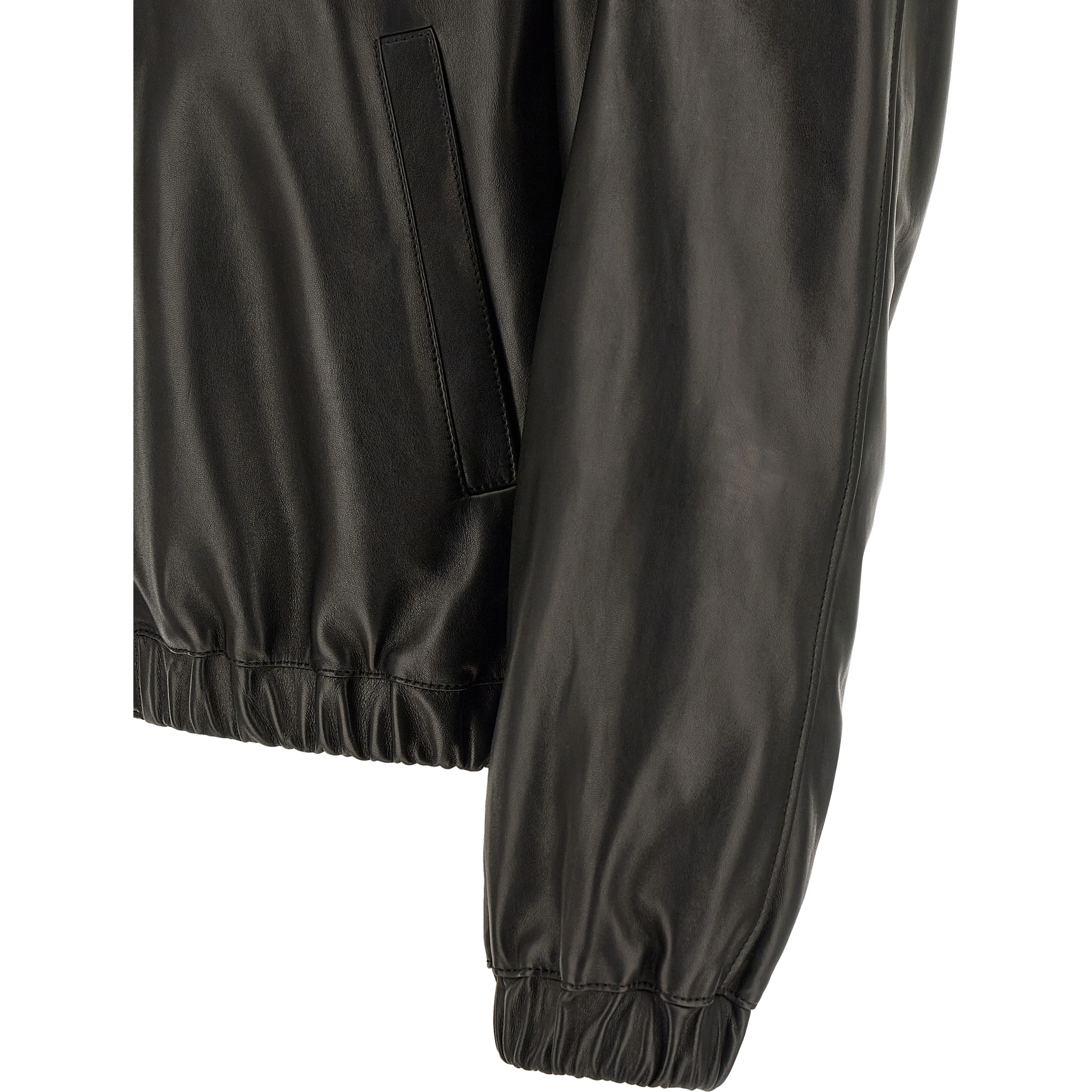 Black Lamb Leather Leather Jacket