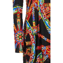Multicolor Viscose Long Dress