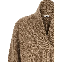 Beige Cashmere Cardigan